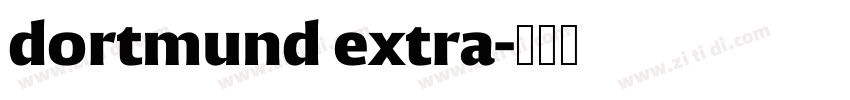dortmund extra字体转换